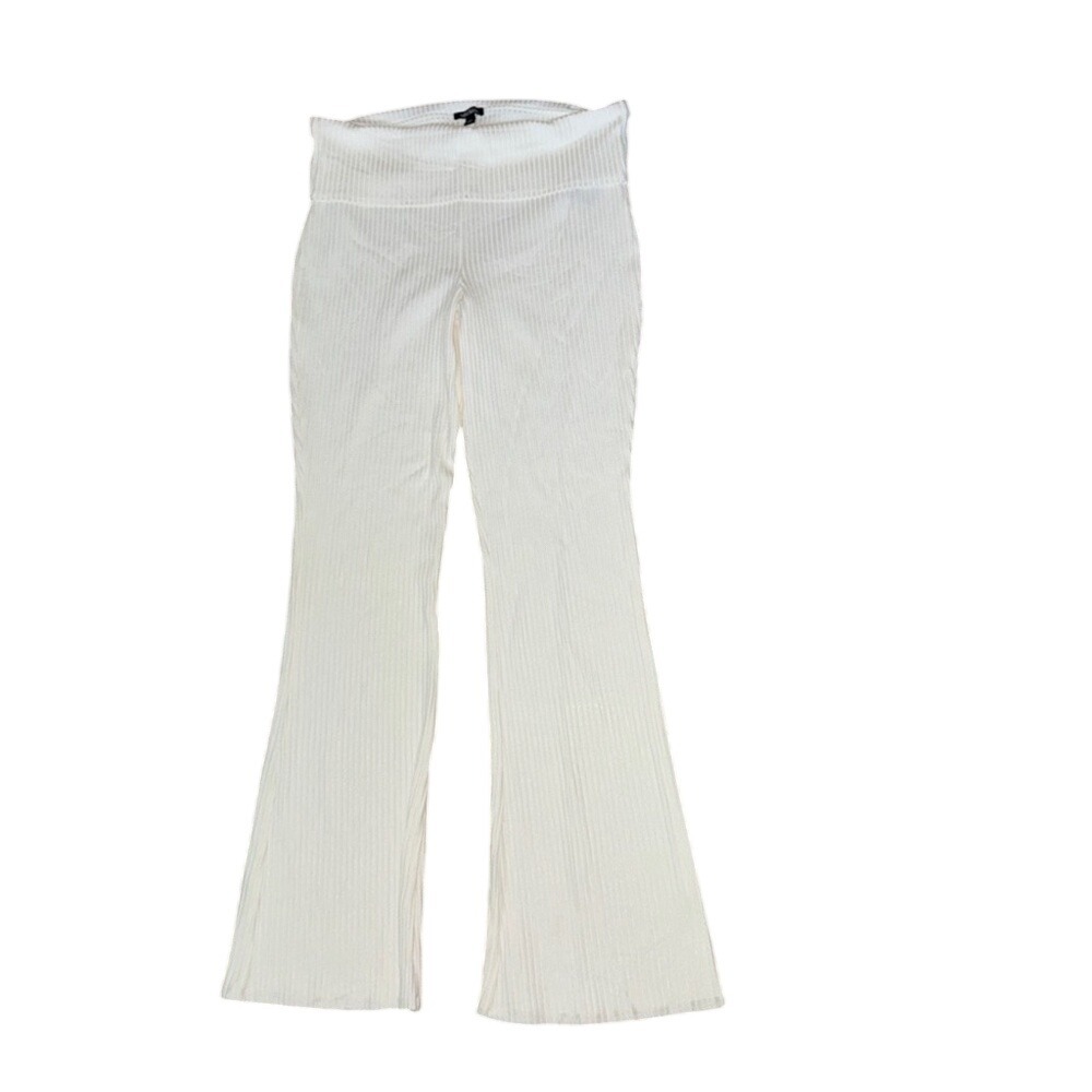 wild fable Cream Ribbed Wide-Leg Pants
